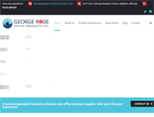Tablet Screenshot of georgeroseofficeproducts.co.uk